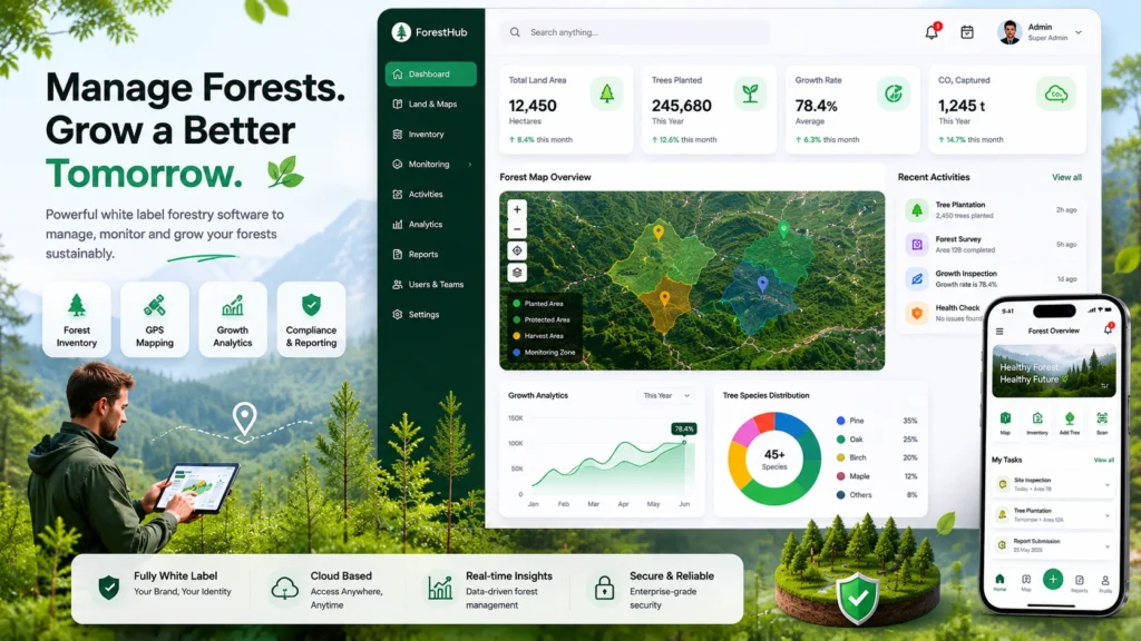 AFRY Clone — White Label Forestry Software — product screenshot