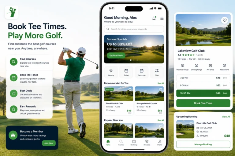 GolfNow Clone — Buy White Label Tee-Time Booking Marketplace &mdash; buy readymade app