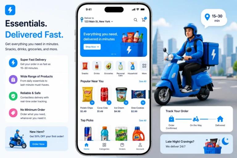 Gopuff Clone — Buy White Label Quick Commerce & Instant Delivery Platform &mdash; buy readymade app
