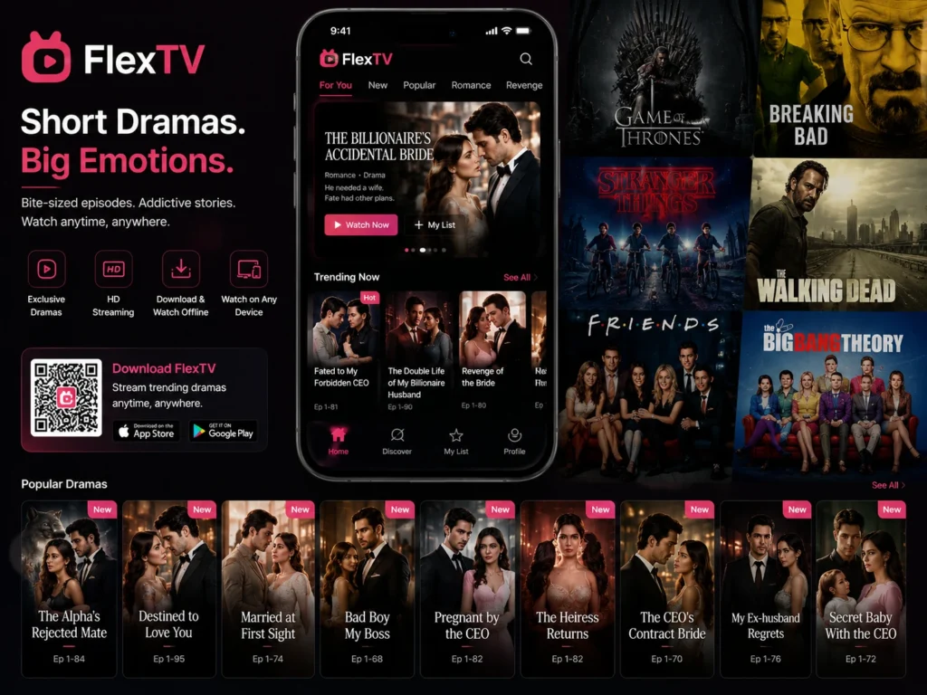 FlexTV Clone — White Label Short Drama Streaming Platform — product screenshot