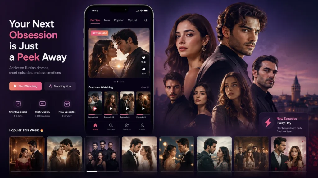PeekShort Clone — Turkish Drama App Development With Multilingual Distribution — product screenshot